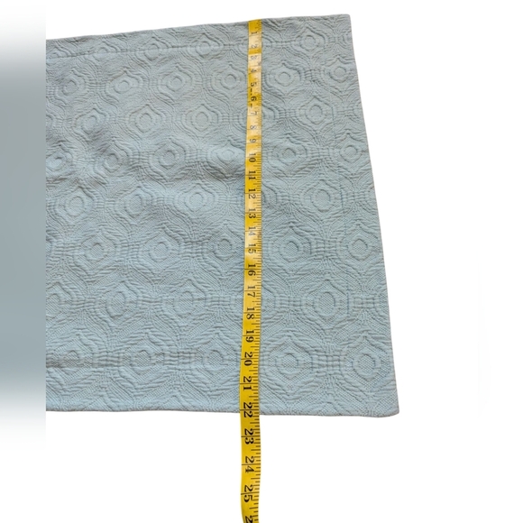 Linea Casa by Sferra Standard Shams Matelasse Dusty Blue Preppy Cottagecore - Picture 7 of 9